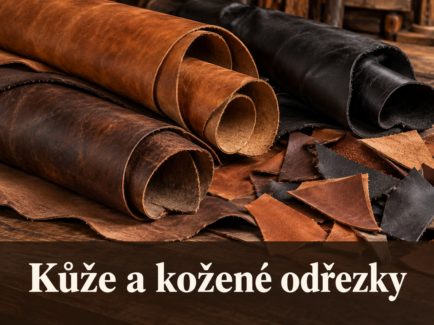 Kůže a kožené odřezky