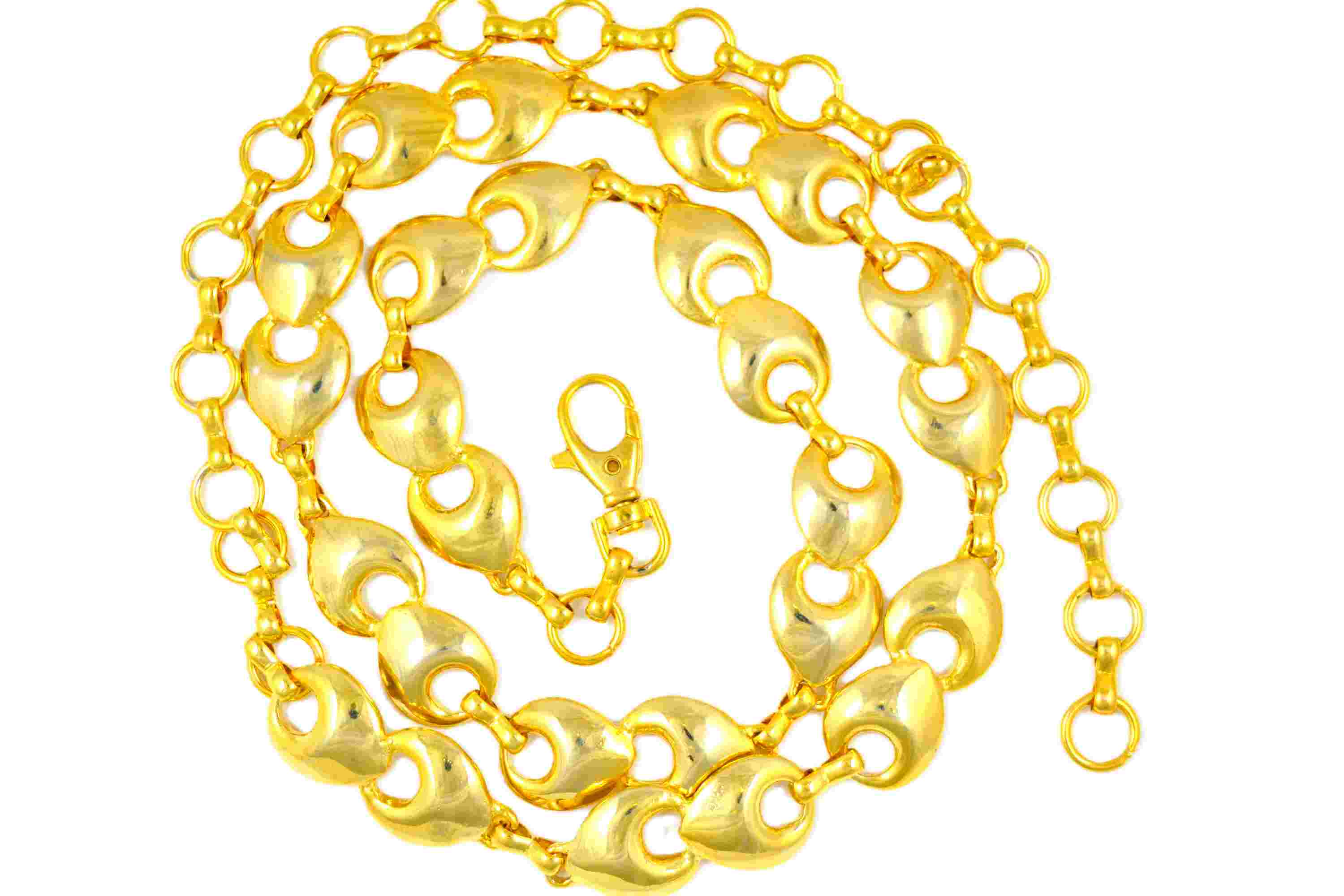 Italský kovový řetízkový opasek MALI