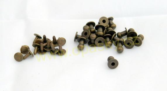 Sedlářské knoflíky - narážecí , piny staromosaz