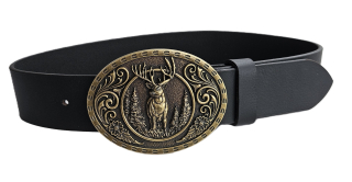 Opasek z pravé kůže JELEN