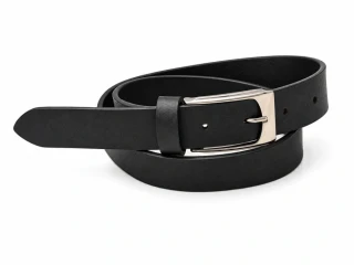 Kožený opasek BRUDI – 3 cm, niklová spona