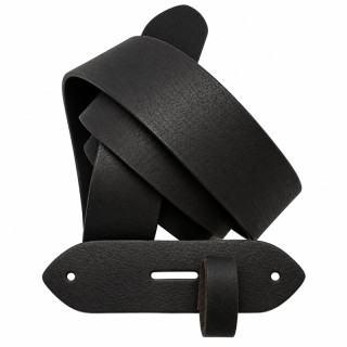 Kožený opasek KORDOBA bez spony 4 cm – černá sada