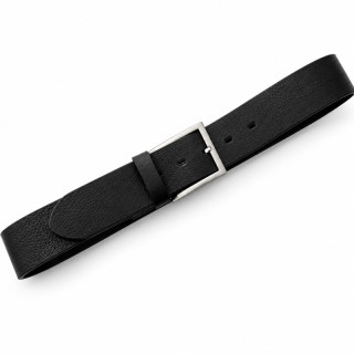 Kožený opasek DINCO 4 cm – kartáčovaná niklová spona