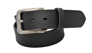 Pánský kožený opasek JOSEF – 4 cm, staroniklová spona